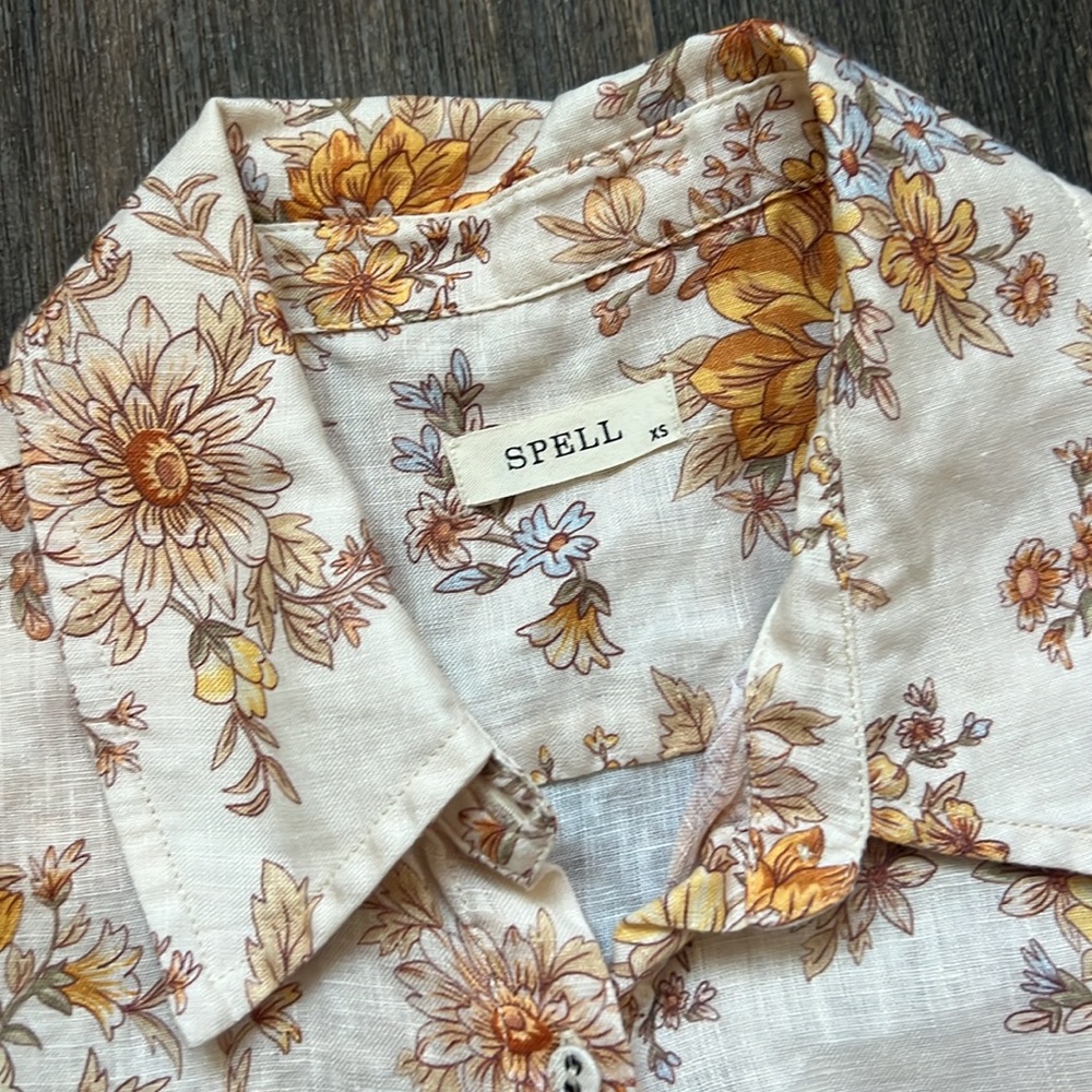Spell Floral Button Down - Picture 2 of 4